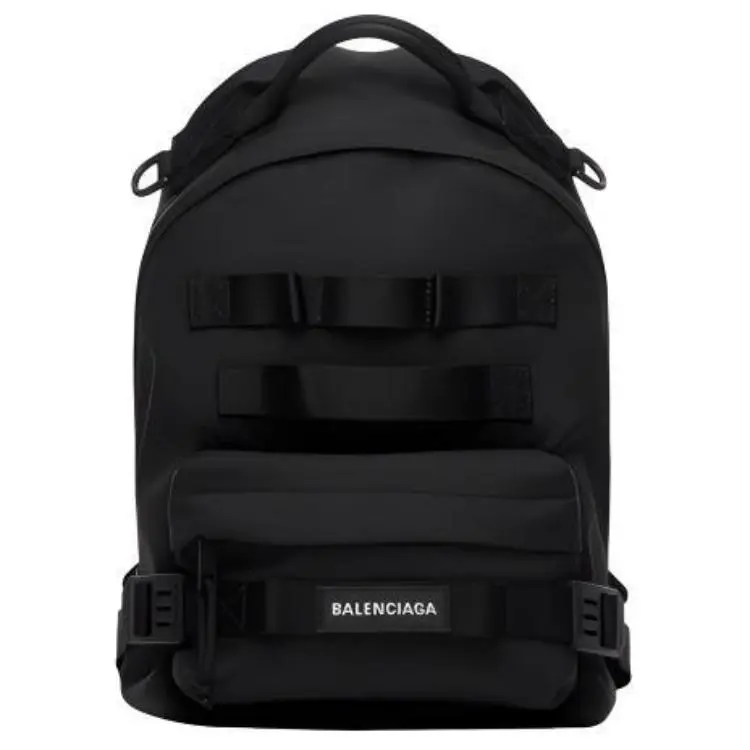 Balenciaga Army Nylon Fabric Backpack Small Men's Black