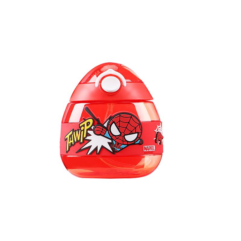 Disney Disney, fashionable plastic high quality children's handheld donut for kindergarten with glass, straw
