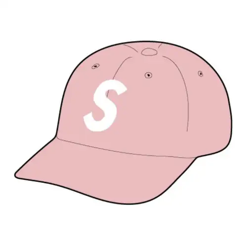 Supreme Cotton Seersucker Baseball Caps Unisex Pink