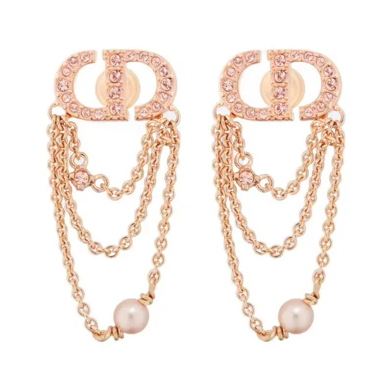 DIOR Metal Earrings Women's Gold