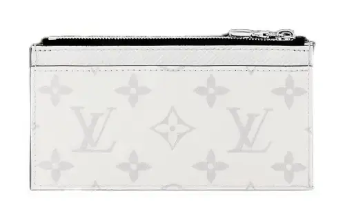LOUIS VUITTON Canvas With Leather Card Holder, Wallet Men's Optical White