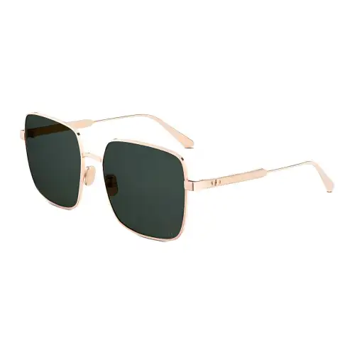 DIOR Metal Square Sunglasses Women's Gold