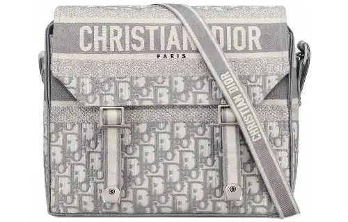 DIOR Canvas Bag, Messenger Bag, Messenger Bag, Shoulder Bag, Crossbody Bag Regular Women's Gray