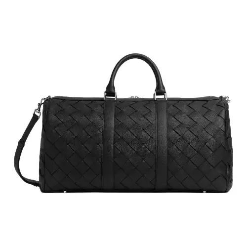 Bottega Veneta Grain Leather With Calfskin Handbag, Shoulder Bag, Crossbody Bag, Travel Bag Men's Black