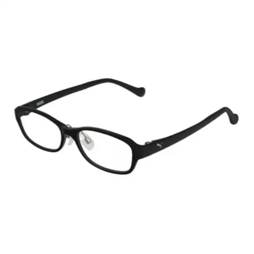 PUMA Irregular Shape Eyeglass Frames Men's Black