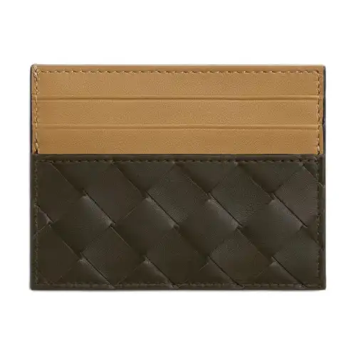 Bottega Veneta Intrecciato Two-Toned Card Holder