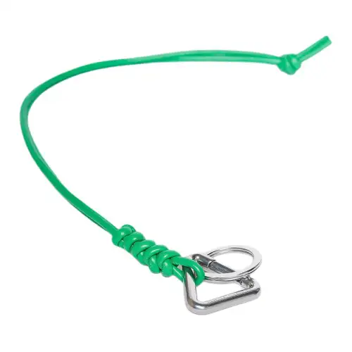 Bottega Veneta Leather Keychains Unisex Green