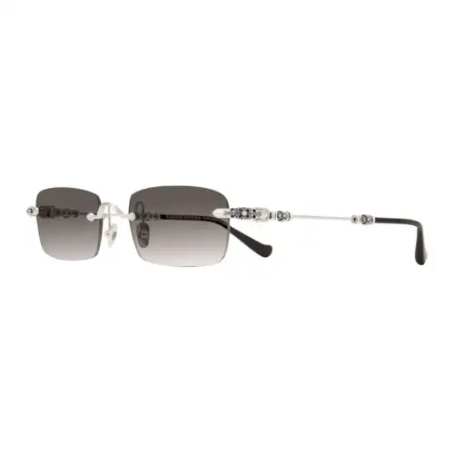 Chrome Hearts Rectangular Sunglasses Men's Silver