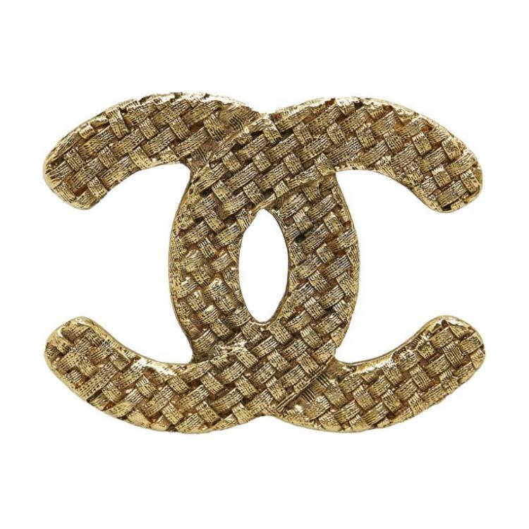 Chanel 1994 Cc diamond-quilted brooch