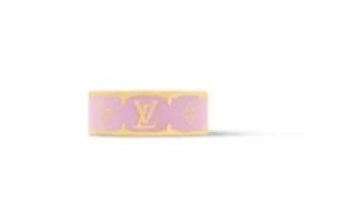 LOUIS VUITTON NANOGRAM ENAMEL Rings Women's Pink