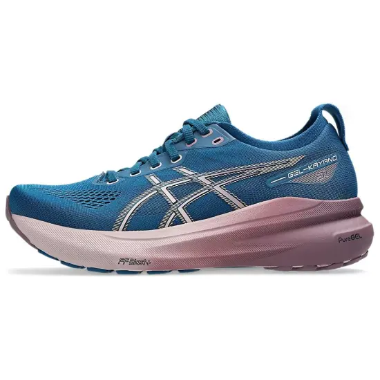 Asics Gel-Kayano 31 Running Shoes Women's Low-Top Marine Blue Pink