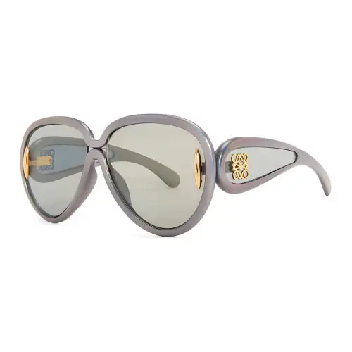 LOEWE Nylon Irregular Shape Sunglasses Women's Gray
