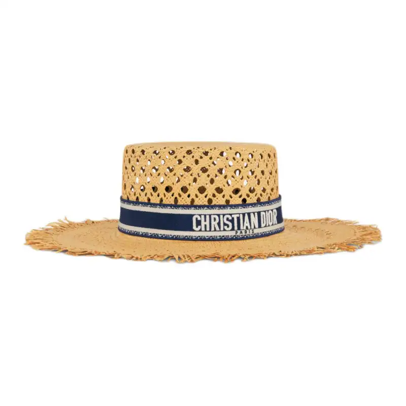 DIOR Cotton Paper Hats & Caps Women's Yellow