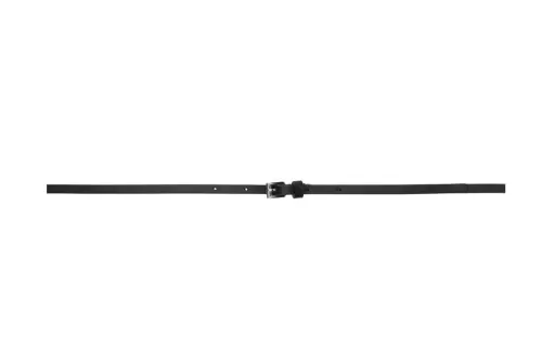 Maison Margiela Solid Color Design, Pin Buckle Leather Belts Men's Black Width 0.5CM