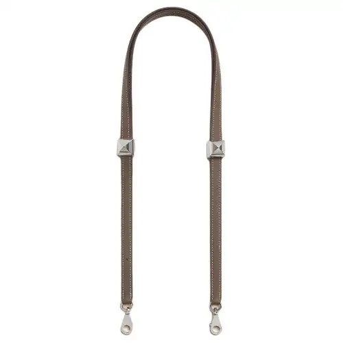 HERMES Clou Medor Swift Leather Bag Straps Women's 18 Etoupe Elephant Gray
