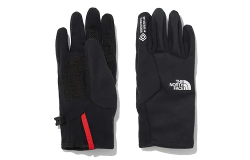THE NORTH FACE Polyester Synthetic Leather Sports Gloves Men's Black