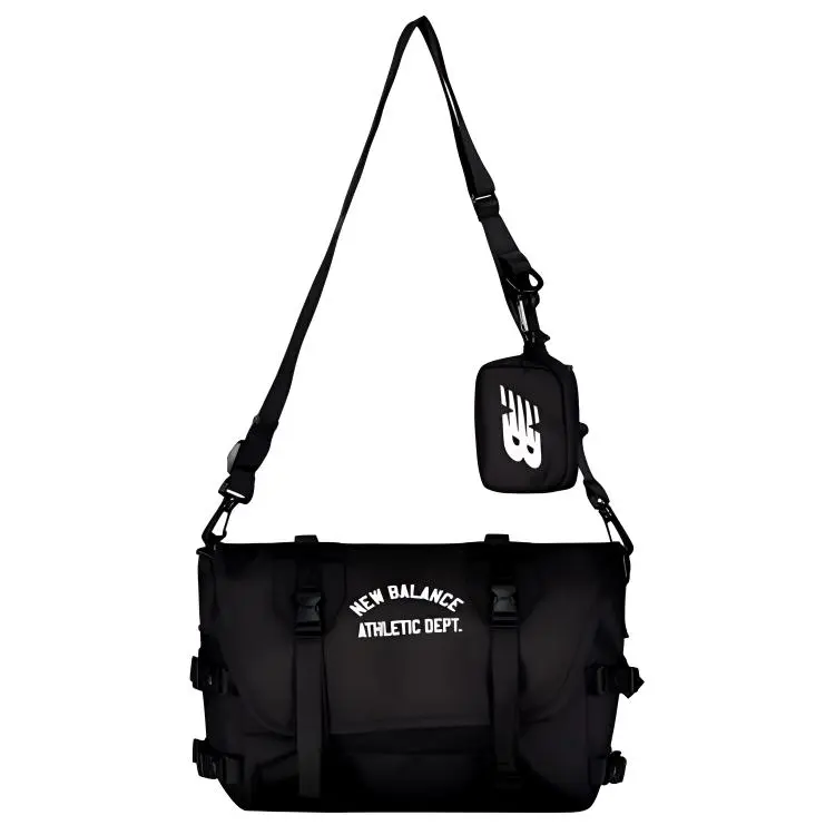 New Balance Fabric Shoulder Bag, Crossbody Bag Regular Unisex Black