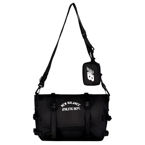 New Balance Fabric Shoulder Bag, Crossbody Bag Regular Unisex Black