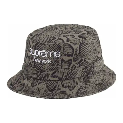 Supreme 100% Cotton Twill Bucket Hats Unisex Brown