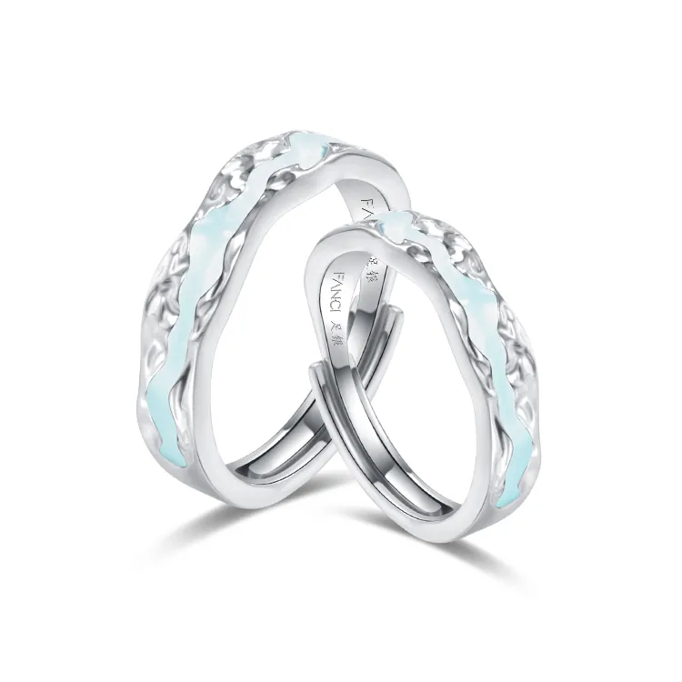 FANCI Light Year Collection 925 Sterling Silver 999 Fine Silver Rings Unisex