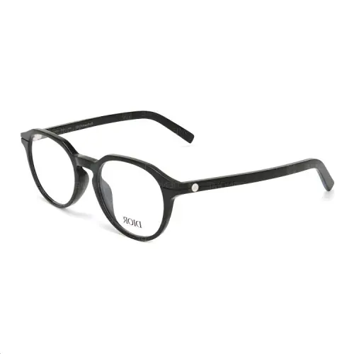 DIOR Acetate Oval Eyeglass Frames Men's Black