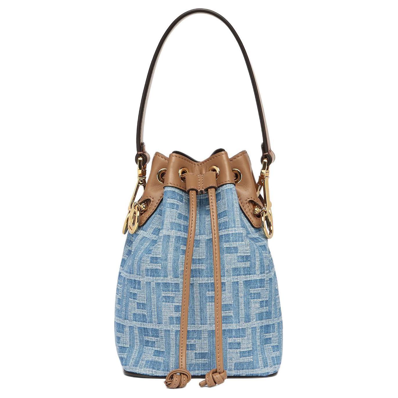 Женская сумка Fendi Mon Tresor (синяя)