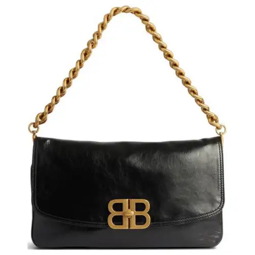 Balenciaga Bb Soft Medium Flap Shoulder Bag