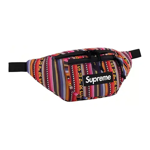 Supreme Fabric Shoulder Bag, Crossbody Bag, Fanny Pack Regular Unisex Rouge/Black