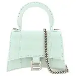 Balenciaga Hourglass Calfskin Hourglass Bag, Shoulder Bag, Crossbody Bag, Handbag Mini Women's Light Green