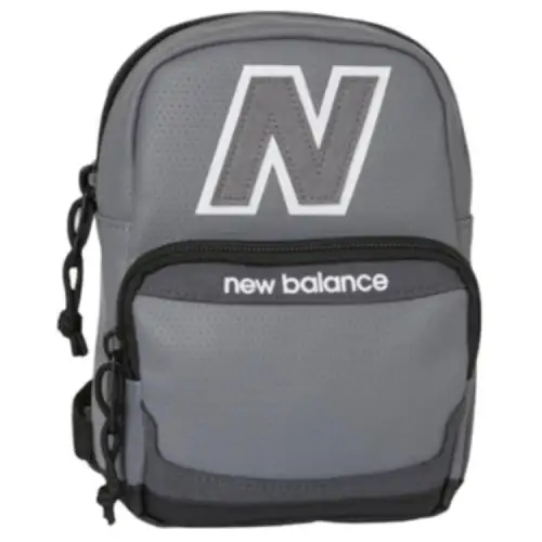 New Balance Leather Backpack Regular Unisex Gray Black