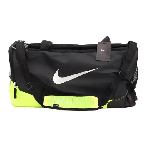 Nike Polyester Backpack, Bucket Bag, One Shoulder Gym Bag Medium Unisex Black Green