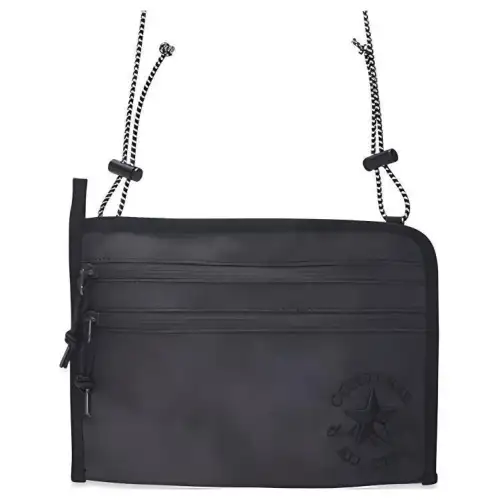 Converse Musette Polyester Shoulder Bag, Crossbody Bag Regular Unisex Black