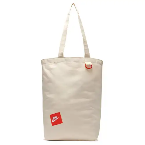 Nike Heritage Cotton Tote Bag, Shopping Bag, Handbag Regular Unisex Orange Natural