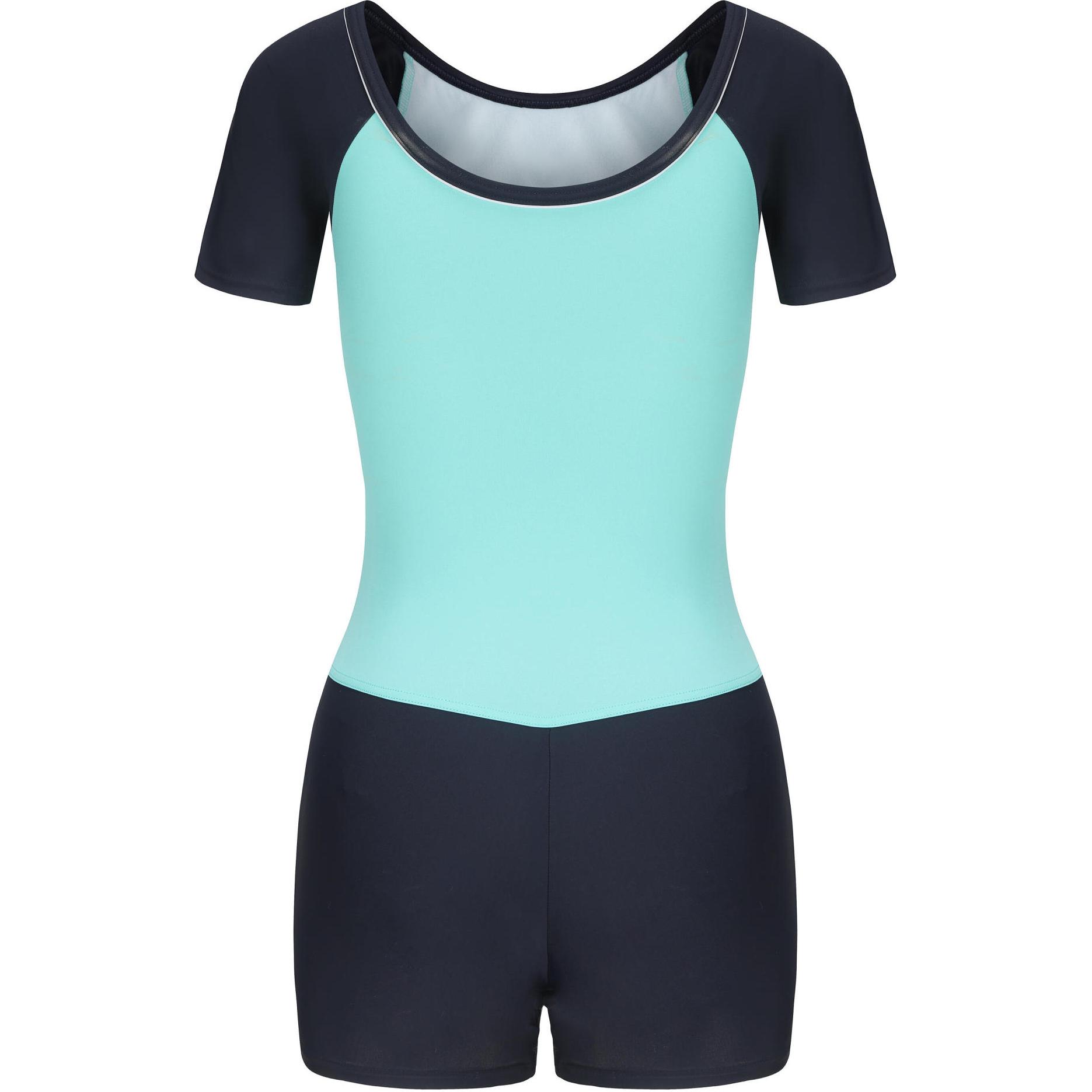 DECATHLON UNA SUMMER MINT One piece Swimsuit Women’s Teal/Gray Blue/Light Pink Purple