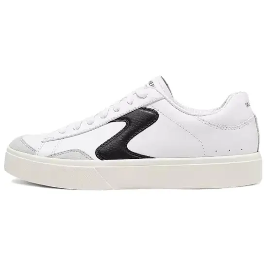 Skechers Court Classics Cushioning Lightweight Support Low-Top Skateboard Shoes Women's White Black