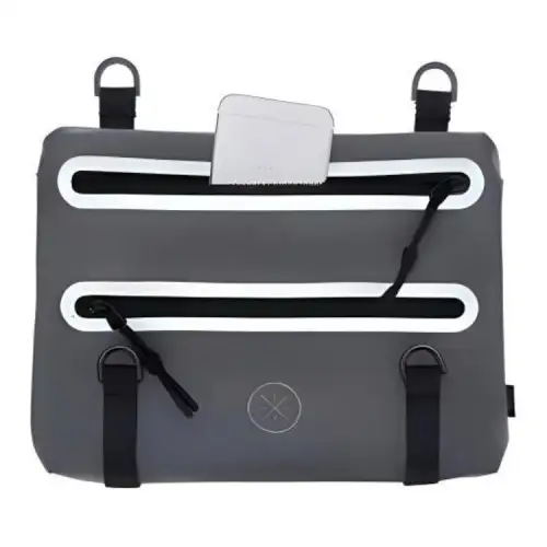Li Ning Polyurethane Bonded To Polyester Shoulder Bag, Crossbody Bag Regular Unisex Black Gray