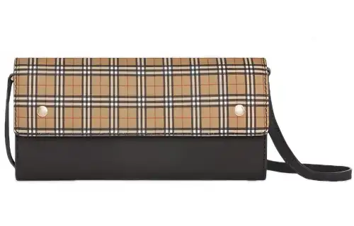 Burberry Leather Portable Crossbody Bag, Shoulder Bag Women's Coffee