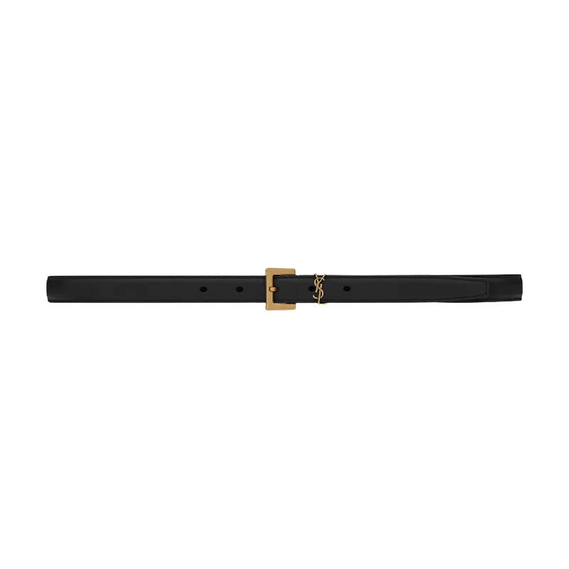 SAINT LAURENT Monogram Narrow Belt