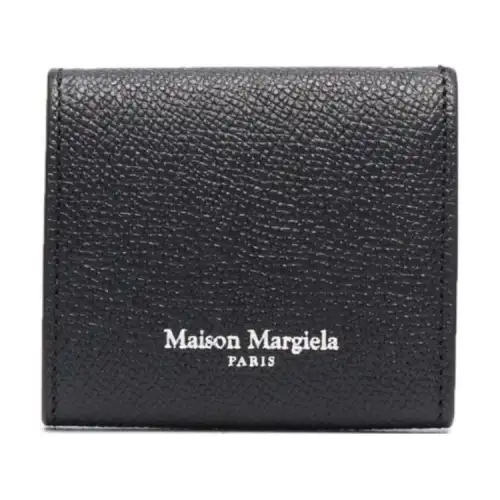 Maison Margiela Casual Leather Wallet Men's Black