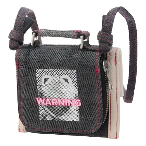 Li Ning, Disney, cartoon adjustable straps, black one-shoulder bag for men and women, print, for beloved