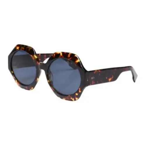 DIOR Irregular Shape Sunglasses Women's Tortoiseshell