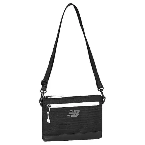 New Balance Mesh With Polyester Shoulder Bag, Crossbody Bag Regular Unisex Black