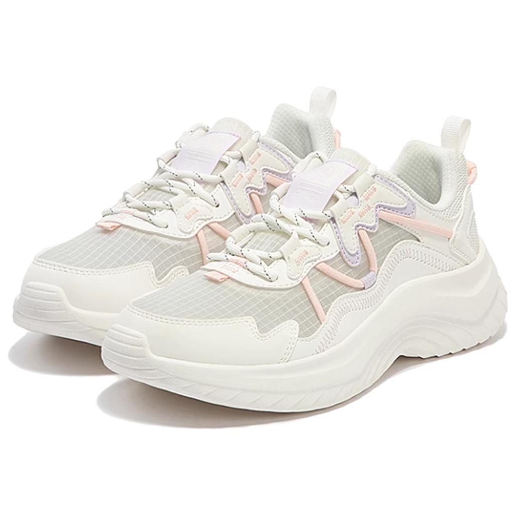 361° Slip Resistant Abrasion Resistant Low top Running Shoes Women’s White Purple