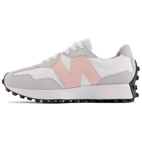 New Balance 327 White Rain Cloud Pink Haze Women's