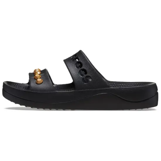 Crocs Slip Resistant Abrasion Resistant Slide Slippers Women's Black