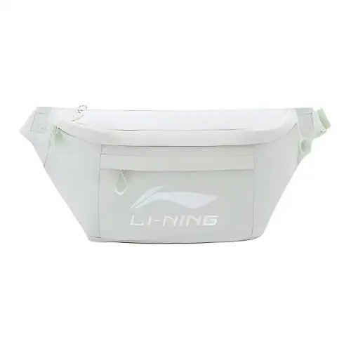 Li Ning Sports Life Collection Polyester Fanny Pack Regular Unisex Pale Greenish White Jade