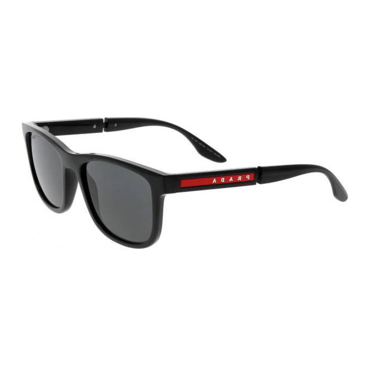 PRADA Acetate Square Sunglasses Men's Black