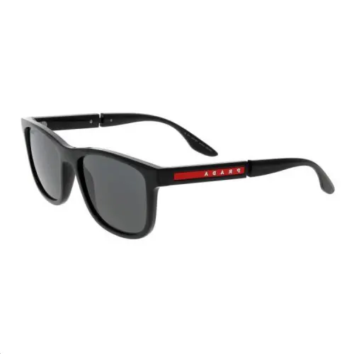 PRADA Acetate Square Sunglasses Men's Black