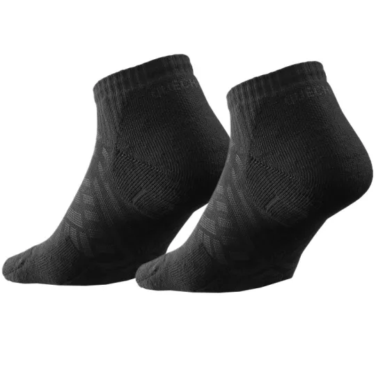 DECATHLON Ankle Socks Unisex 2 Pack Black
