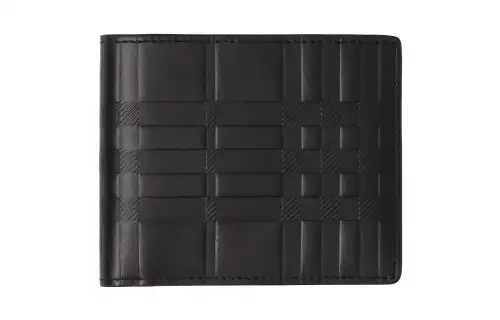 Burberry Cow Leather Wallet Regular Men's Black